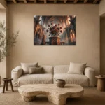 Premium Wall Art Yatay Html Edition – GOTHIC0826028 presented in a sophisticated home setting