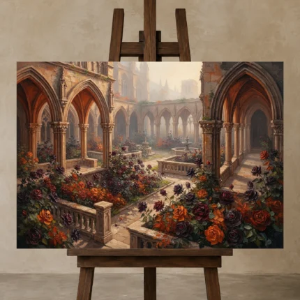 Premium Wall Art Yatay Html Edition – GOTHIC0826029 displayed on a studio easel