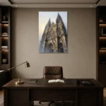 Premium Wall Art Dikey Html Edition – GOTHIC0826031 displayed in a contemporary gallery-inspired room