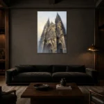 Premium Wall Art Dikey Html Edition – GOTHIC0826031 shown in a warm modern interior