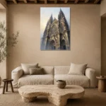 Premium Wall Art Dikey Html Edition – GOTHIC0826031 presented in a sophisticated home setting