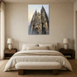 Premium Wall Art Dikey Html Edition – GOTHIC0826031 showcased in an elegant minimalist interior