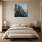 Premium Wall Art Kare Html Edition – GOTHIC0826034 showcased in an elegant minimalist interior
