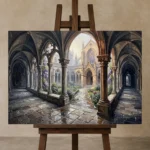 Premium Wall Art Yatay Html Edition – GOTHIC0826038 displayed on a studio easel