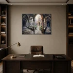 Premium Wall Art Yatay Html Edition – GOTHIC0826038 displayed in a contemporary gallery-inspired room