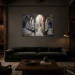Premium Wall Art Yatay Html Edition – GOTHIC0826038 shown in a warm modern interior