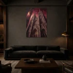 Premium Wall Art Dikey Html Edition – GOTHIC0826040 shown in a warm modern interior
