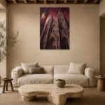 Premium Wall Art Dikey Html Edition – GOTHIC0826040 presented in a sophisticated home setting