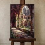 Premium Wall Art Dikey Html Edition – GOTHIC0826042 displayed on a studio easel