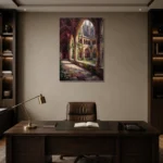Premium Wall Art Dikey Html Edition – GOTHIC0826042 displayed in a contemporary gallery-inspired room