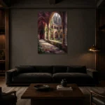Premium Wall Art Dikey Html Edition – GOTHIC0826042 shown in a warm modern interior