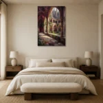 Premium Wall Art Dikey Html Edition – GOTHIC0826042 showcased in an elegant minimalist interior