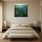 Premium Wall Art Kare Html Edition – GOTHIC0826043 showcased in an elegant minimalist interior