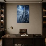 Premium Wall Art Dikey Html Edition – GOTHIC0826049 displayed in a contemporary gallery-inspired room