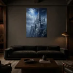 Premium Wall Art Dikey Html Edition – GOTHIC0826049 shown in a warm modern interior