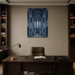 Premium Wall Art Dikey Html Edition – GOTHIC0826050 displayed in a contemporary gallery-inspired room