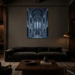 Premium Wall Art Dikey Html Edition – GOTHIC0826050 shown in a warm modern interior