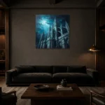 Premium Wall Art Kare Html Edition – GOTHIC0826052 shown in a warm modern interior