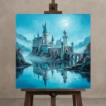 Premium Wall Art Kare Html Edition – GOTHIC0826053 displayed on a studio easel