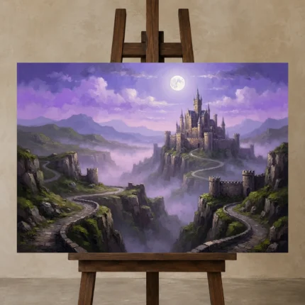Premium Wall Art Yatay Html Edition – GOTHIC0826057 displayed on a studio easel