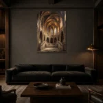 Premium Wall Art Dikey Html Edition – GOTHIC0826059 shown in a warm modern interior
