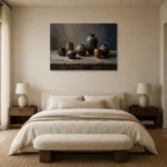 Premium Wall Art Yatay Html Edition – MINIMALIST0826003 showcased in an elegant minimalist interior