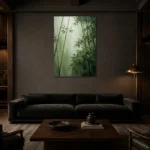 Premium Wall Art Dikey Html Edition – MINIMALIST0826006 shown in a warm modern interior