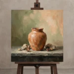 Premium Wall Art Kare Html Edition – MINIMALIST0826007 displayed on a studio easel