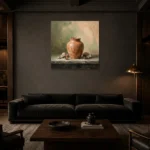 Premium Wall Art Kare Html Edition – MINIMALIST0826007 shown in a warm modern interior