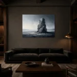 Premium Wall Art Yatay Html Edition – MINIMALIST0826010 shown in a warm modern interior