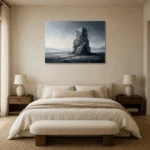 Premium Wall Art Yatay Html Edition – MINIMALIST0826010 showcased in an elegant minimalist interior