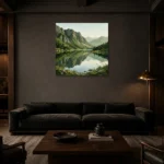 Premium Wall Art Kare Html Edition – MINIMALIST0826018 shown in a warm modern interior