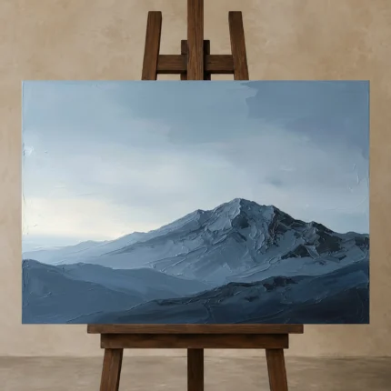 Premium Wall Art Yatay Html Edition – MINIMALIST0826019 displayed on a studio easel
