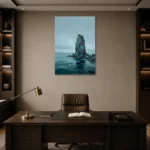 Premium Wall Art Dikey Html Edition – MINIMALIST0826023 displayed in a contemporary gallery-inspired room