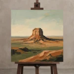 Premium Wall Art Kare Html Edition – MINIMALIST0826025 displayed on a studio easel