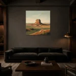 Premium Wall Art Kare Html Edition – MINIMALIST0826025 shown in a warm modern interior