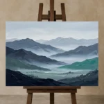 Premium Wall Art Yatay Html Edition – MINIMALIST0826029 displayed on a studio easel