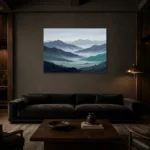 Premium Wall Art Yatay Html Edition – MINIMALIST0826029 shown in a warm modern interior