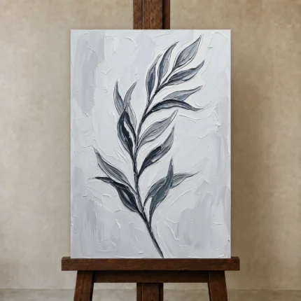 Premium Wall Art Dikey Html Edition – MINIMALIST0826033 displayed on a studio easel