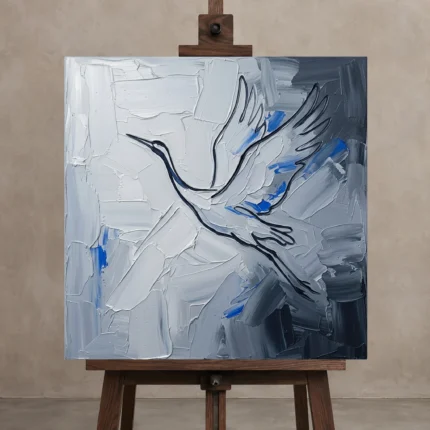 Premium Wall Art Kare Html Edition – MINIMALIST0826034 displayed on a studio easel