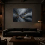 Premium Wall Art Yatay Html Edition – MINIMALIST0826037 shown in a warm modern interior