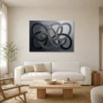 Premium Wall Art Yatay Html Edition – MINIMALIST0826038 styled in a refined neutral interior