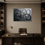 Premium Wall Art Yatay Html Edition – MINIMALIST0826038 displayed in a contemporary gallery-inspired room