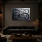 Premium Wall Art Yatay Html Edition – MINIMALIST0826038 shown in a warm modern interior