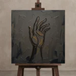 Premium Wall Art Kare Html Edition – MINIMALIST0826043 displayed on a studio easel