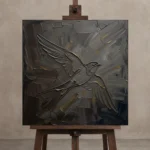 Premium Wall Art Kare Html Edition – MINIMALIST0826045 displayed on a studio easel