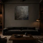 Premium Wall Art Kare Html Edition – MINIMALIST0826045 shown in a warm modern interior
