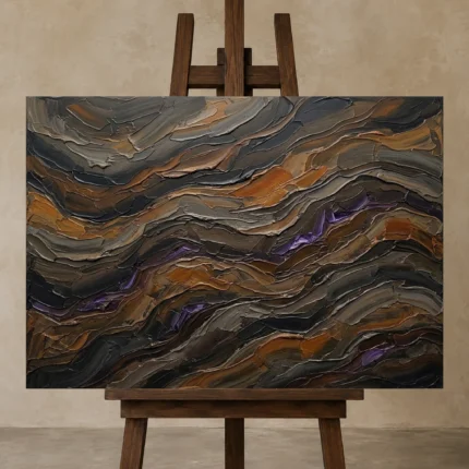 Premium Wall Art Yatay Html Edition – MINIMALIST0826048 displayed on a studio easel