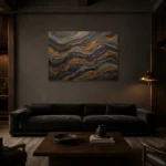 Premium Wall Art Yatay Html Edition – MINIMALIST0826048 shown in a warm modern interior
