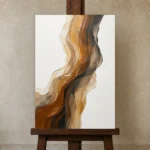 Premium Wall Art Dikey Html Edition – MINIMALIST0826049 displayed on a studio easel